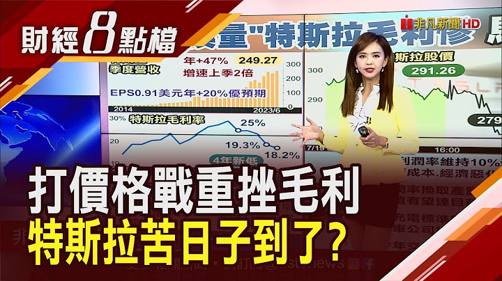 特斯拉毛利率翻落4年低!价格战底气仍足?马斯克爆正与某大厂谈FSD授权｜主播 许娸雯｜【财经8点档】20230720｜非凡新闻 - 天天要闻
