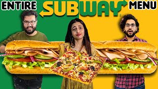 We Tried Everything At SUBWAY For 24 Hours 😱 || Subway Launched This 🤮