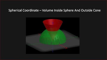Spherical Coordinates - Volume Inside Sphere Outside Cone (TRIPLE INTEGRALS)