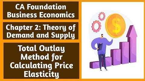 13. Ch 2 Unit 1- Total Outlay Method of Calculating Price Elasticity- CA Foundation Economics