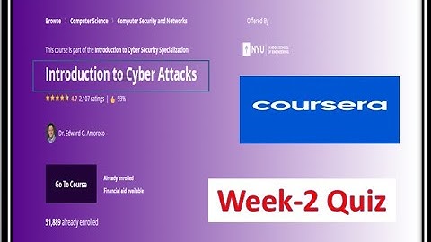 Introduction to Cyber Attacks Week 2 Quiz||Coursera||Quiz Week-2