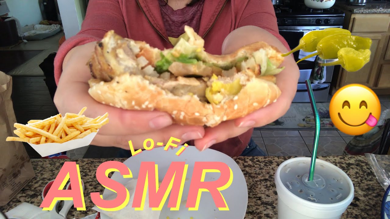 ASMR Eating A Chicken Burger Fries Lofi Mouth Sounds Minimal ASMR Eating A Chicken Burger Fries Lofi Mouth Sounds Minimal