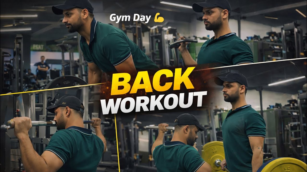 BACK WORKOUT | full back day gym training 💪 - YouTube