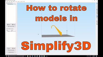 How to rotate models in Simplify3D so that they are in the correct orientation for 3D printing