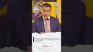 Durante su participación internacional, el presidente Daniel Noboa aseguró que su gobierno no dejará