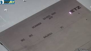 laser engraving machine for steel nameplate , text / QR code laser marking / engraving machine