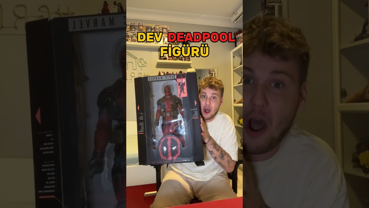 DEV DEADPOOL FİG&Uuml;R A&Ccedil;ILIŞI! #shorts #deadpool #figure #unboxing #marvel #emreuzunboy #shortvideo