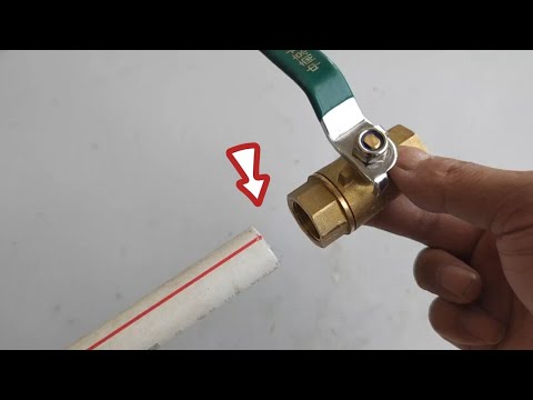 PPR水管怎么接入銅球閥？偷學了老水工一招，什么接頭都不用買