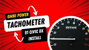 The Best Tachometer For a 90-91 Civic EF OmniPower CRX Swapped Cluster