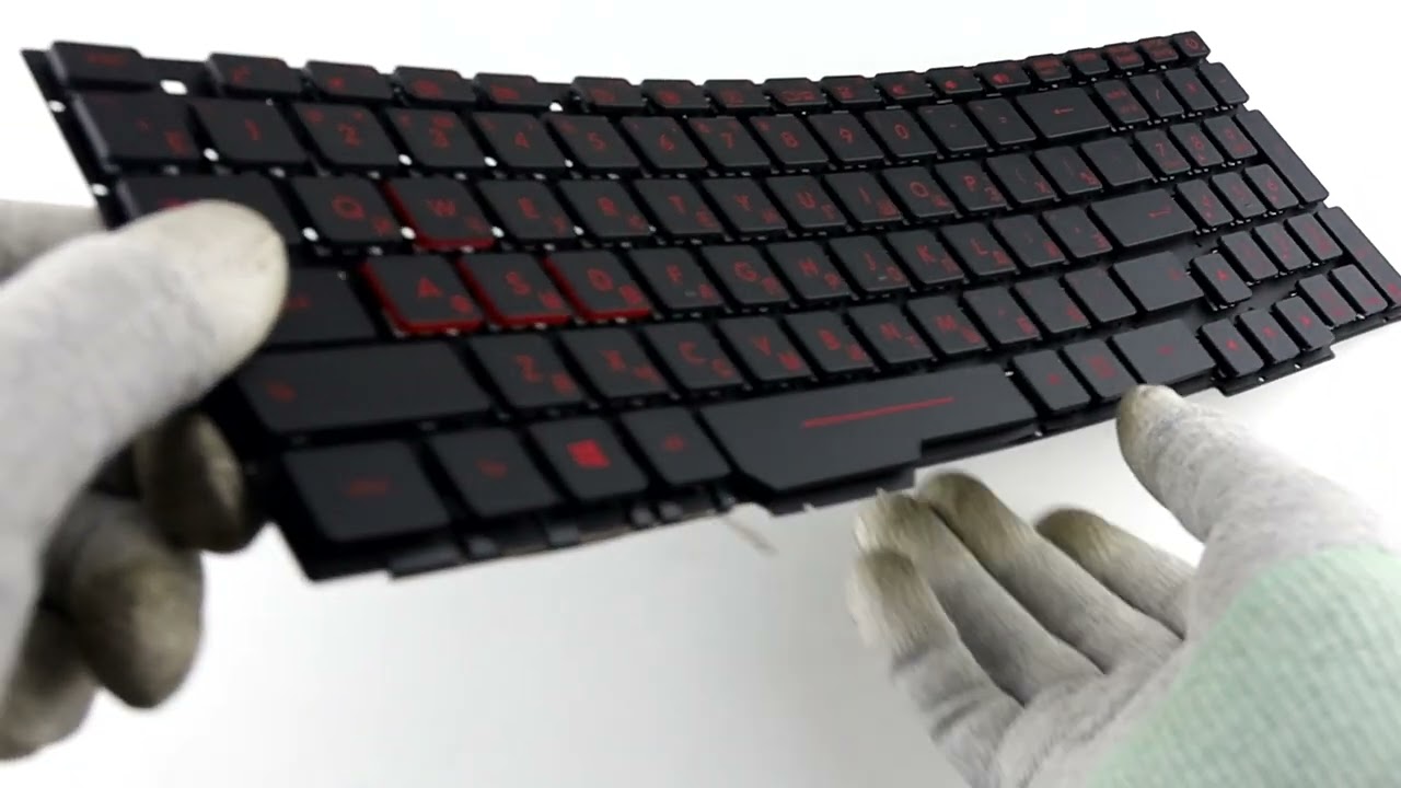 Клавиатура для Asus GL753 FX553VD (широкий шлейф подсветки) p/n: 0KN1-0B3US11 0KNB0-6674US00