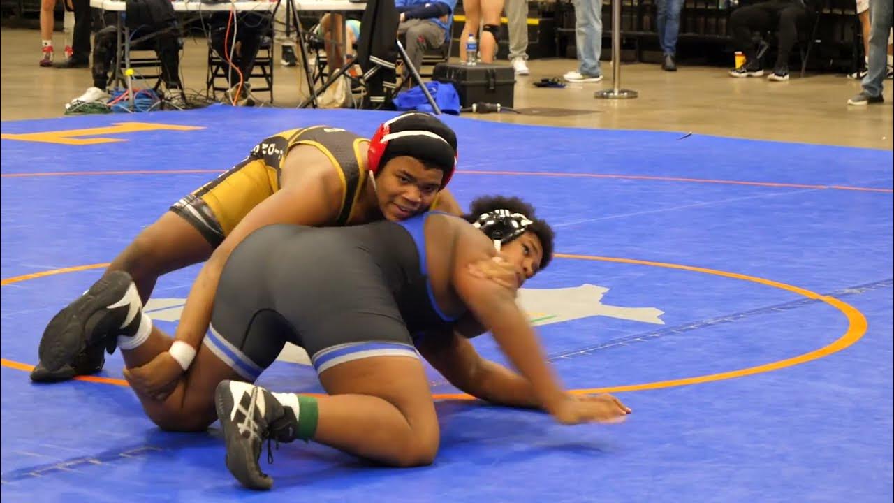 Cons. Semifinal - Demarco Clark of Granite City [R] v Ryan Stingily of Lincoln-Way East[G] (285