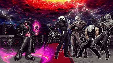 [KOF Mugen] Iori Yagami Fen Vs Dark Rugal Team
