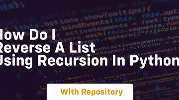 How do I reverse a list using recursion in Python
