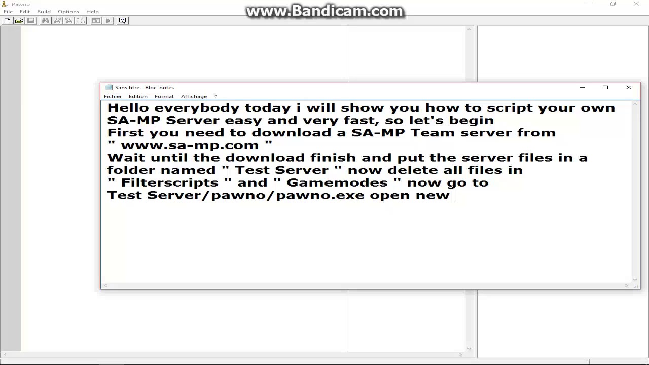 Script Samp How to script your own SA MP Server #Part 1 - YouTube