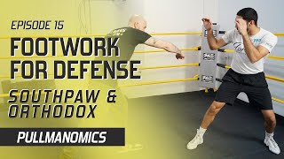 EP15 - Using Footwork For Boxing Defense - Southpaw & Orthodox | Boxing Training, Technique & Drills