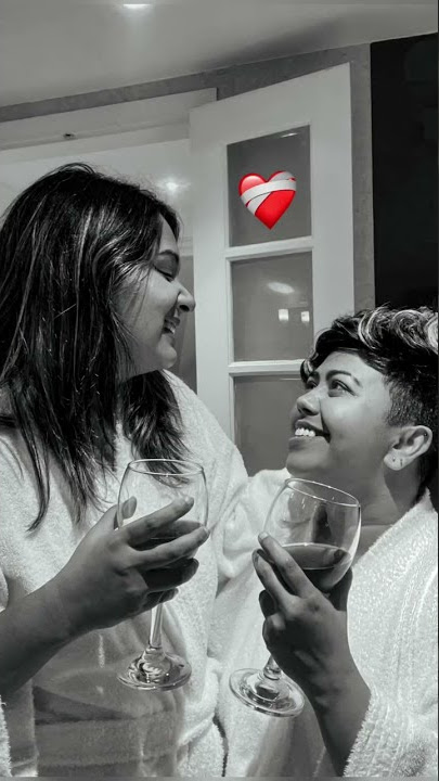 What did she do to you? 🥰 #loveislove #lesbiancouple #lgbt #lesbianlove #indianlesbian