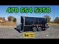 Enclosed drop deck ground loading equipment trailer 6x14 for forklifts and scissor lift 4 inch clear