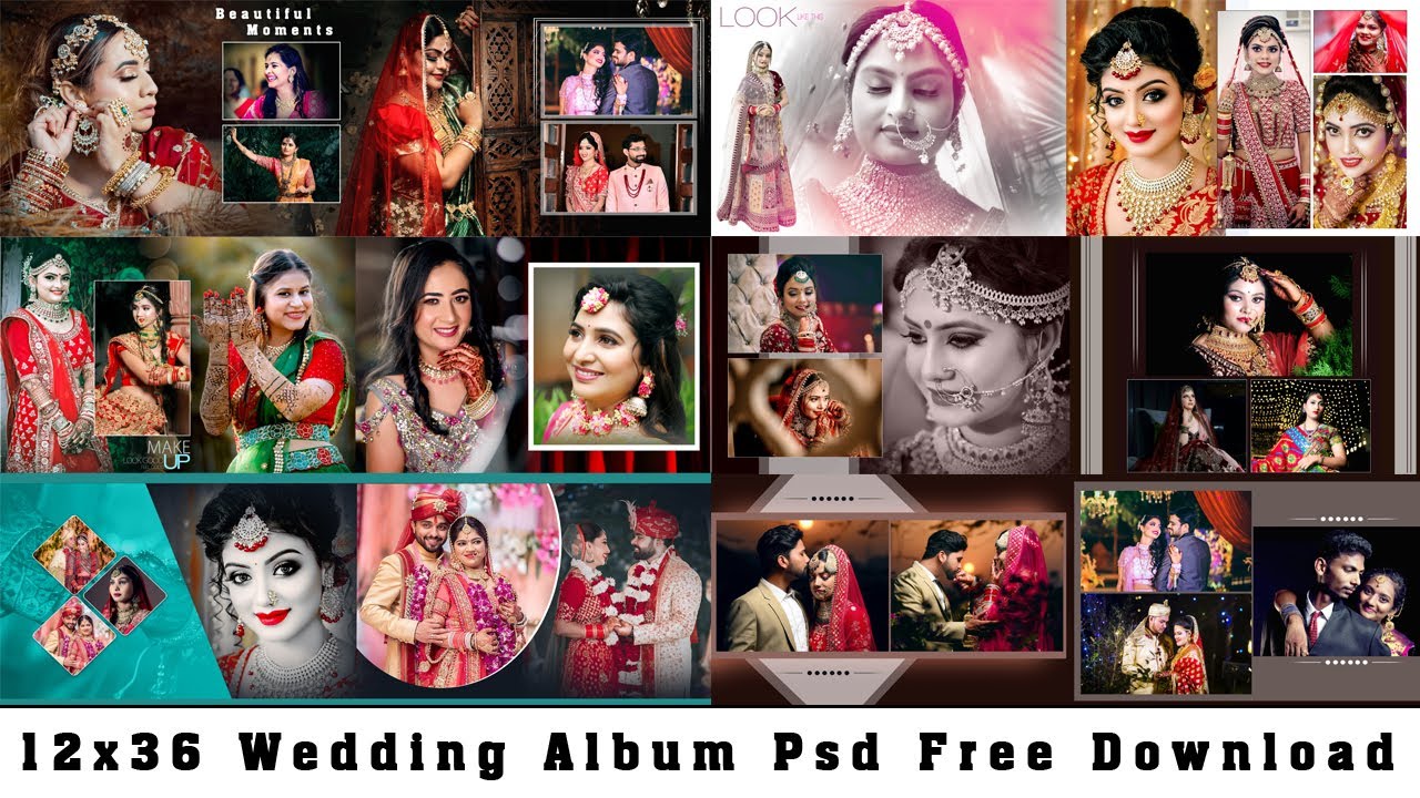 12 x 36 Wedding Album PSD Free download || Album Psd Free - YouTube