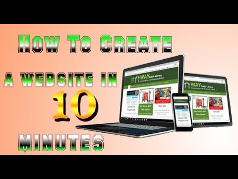 How to create a website in 10 minutes - YouTube