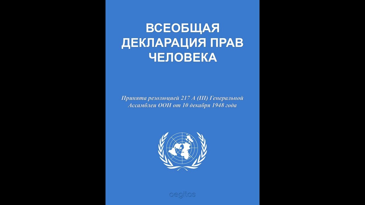 Как выглядит всеобщая декларация прав человека рисунок