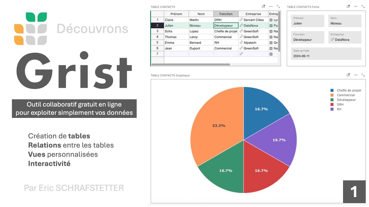 1 - Passer d'Excel à Grist : Créez votre première application