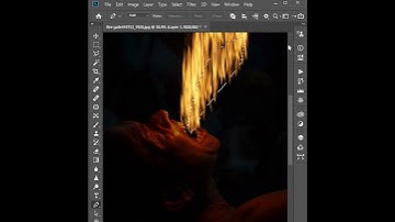 how to add fire effect in #photoshop #shorts