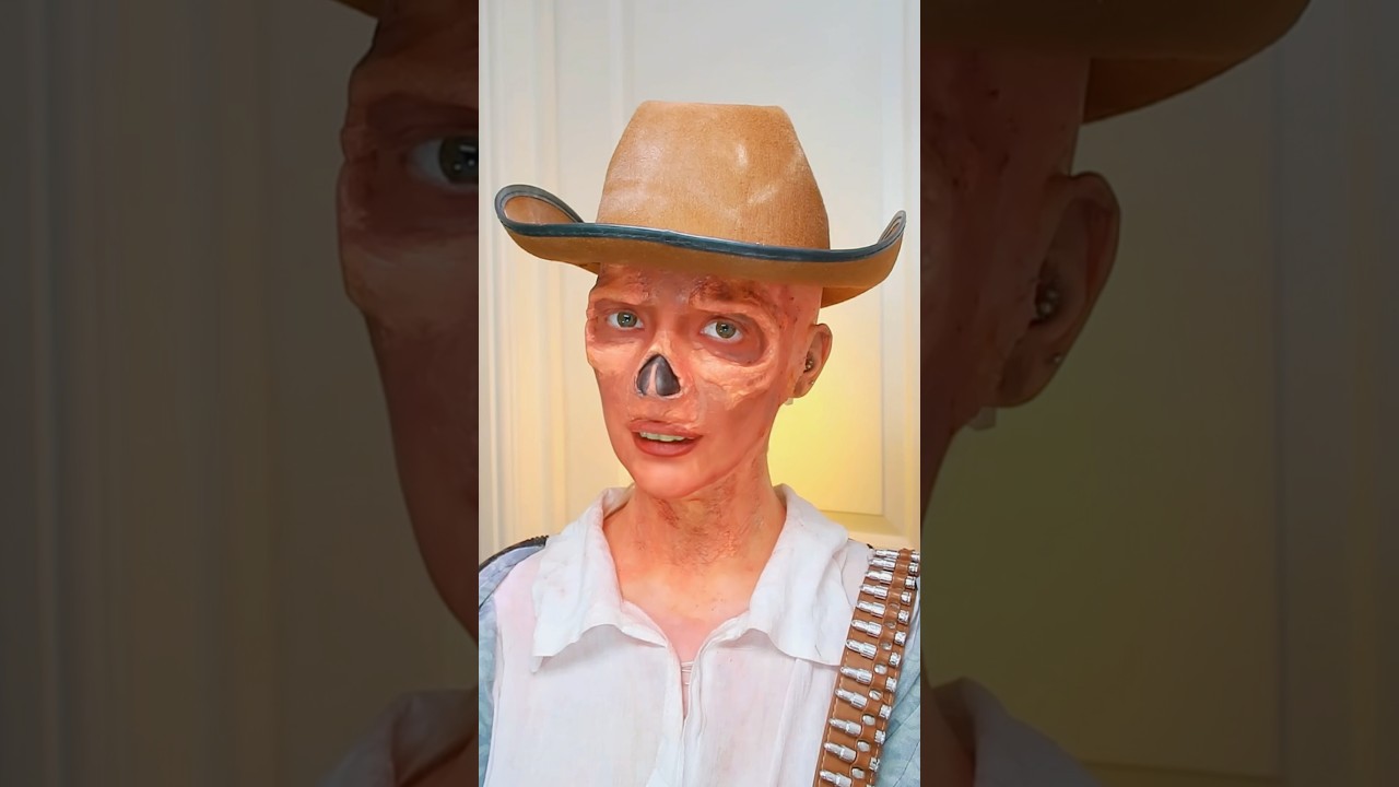 Ghoul makeup transformation ☢️ 