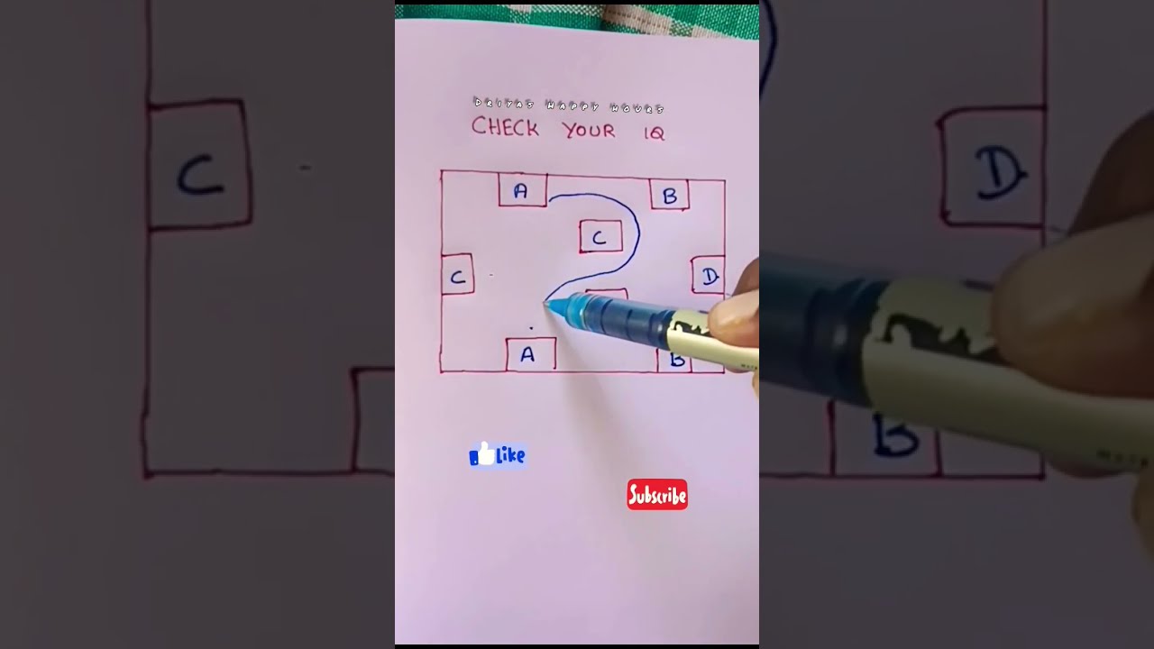 Connect The Same Letter Without Crossing Lines High IQ Tricksshorts
