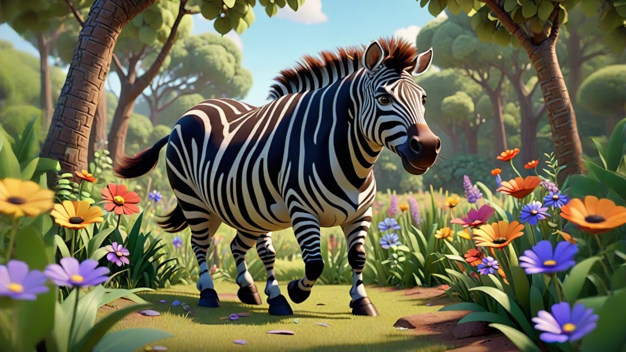 The Zebra’s Stripy Dance 🦓💃 | Fun Nursery Rhyme for Kids
