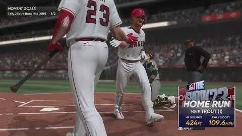MLB The Show 23 Mike Trout No Doubt Home Run Animation