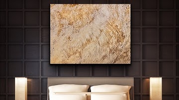 Making a Backdrop Using Coffee Ground, Cooking oil which turned to in Abstract Painting