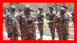 President Uhuru Kenyatta honour KDF Soldiers that died defending their motherland
