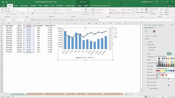 2 Creating, Modifying, and Applying Template - Data Visualization in Excel Tutorial Charts
