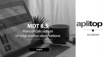 TCPMDT8.5 - Manual calculation of total station observations