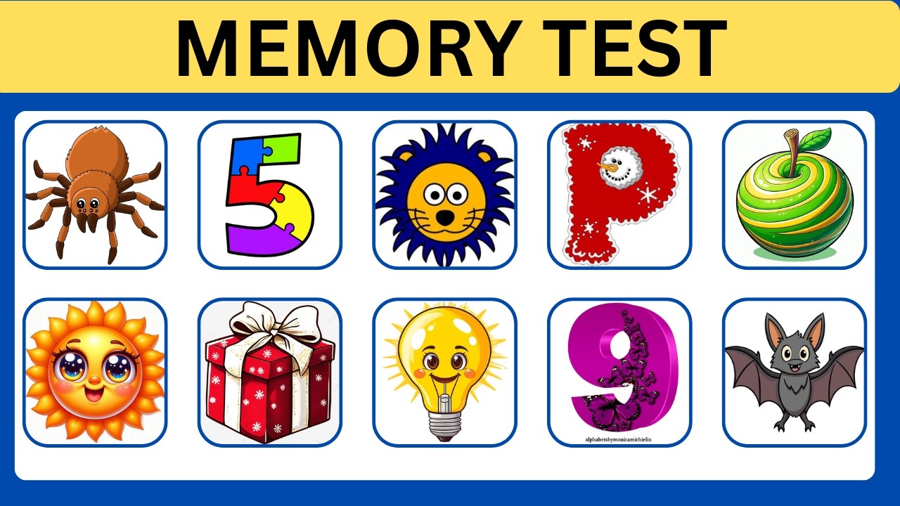 Запомните 12 изображений за 10 секунд 🧠 | Игра на развитие памяти