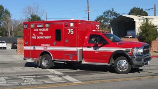 LAFD Rescue 75 Responding
