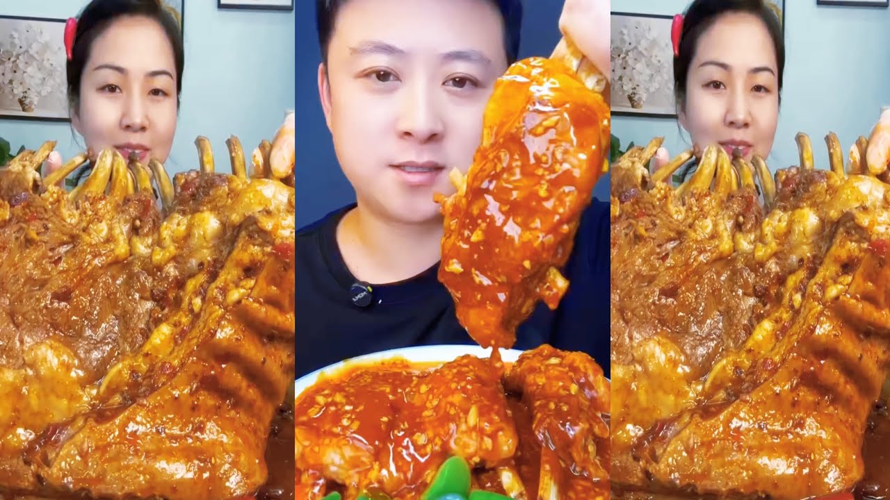 Eat the red wine braised ribs they are delicious and sweet