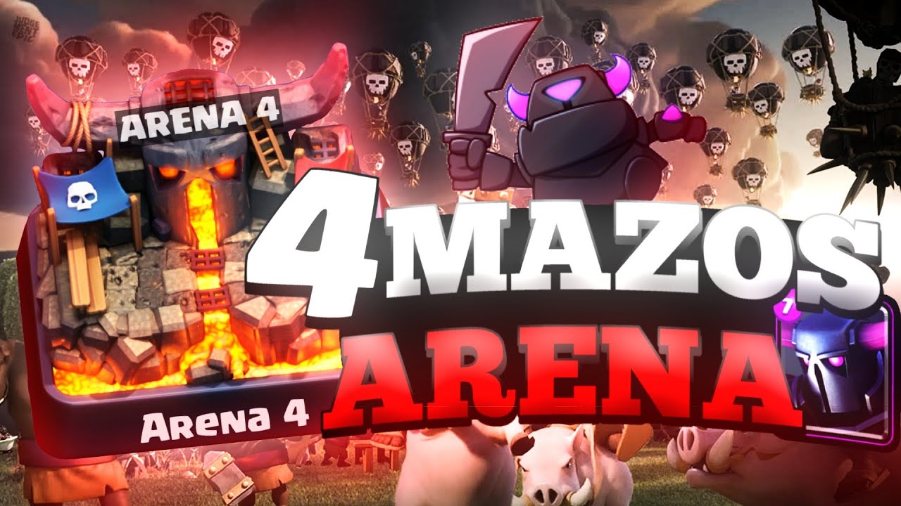5 MEJORES MAZOS PARA ARENA 4 EN CLASH ROYALE / Mazos para subir a arena