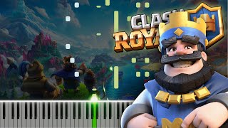 Clash Royale - Menu B Piano Tutorial [Free Midi]