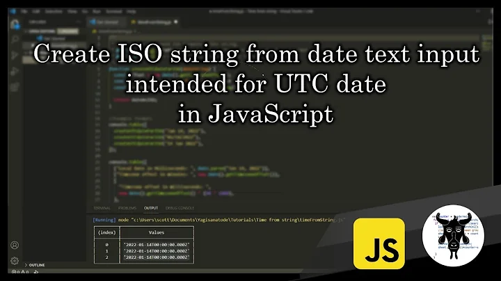 Create a ISO String from date text input intended for UTC date in JavaScript