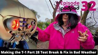 Building the T-1 (T1) T-1-FNY Battle Robot Terminator #28 Test, break, fix! Bad weather SEA2 Ep 32