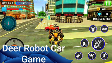 Deer Robot Car Game - Robot Game Gameplay