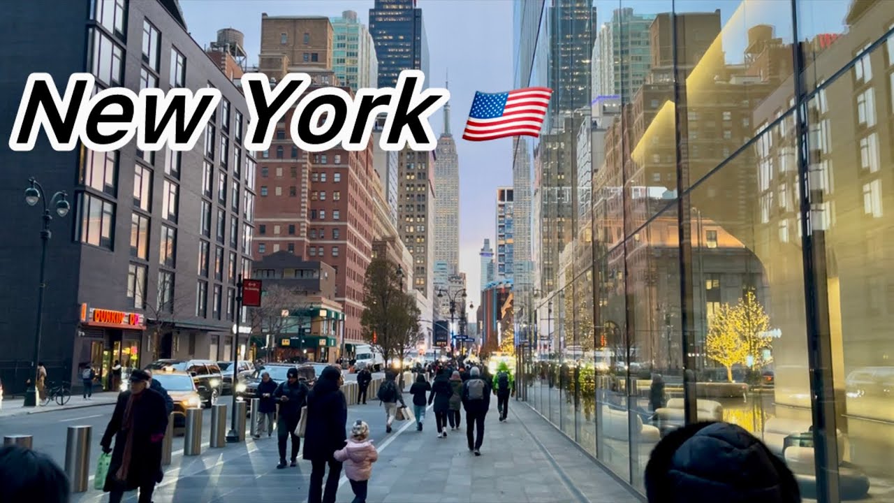 New York Walking Tour 🇺🇸 | High Line Times Square | Penn Station & 7th Av | HD 60fps | Dec 9, 2025