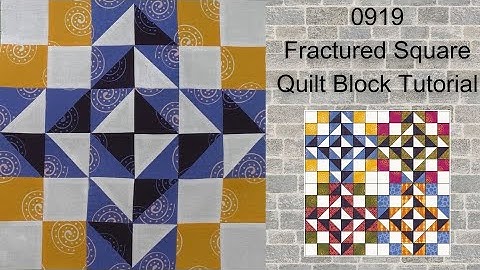 0919 Fractured Square Free Quilt Block Tutorial | Block of the Day 2023 | AccuQuilt