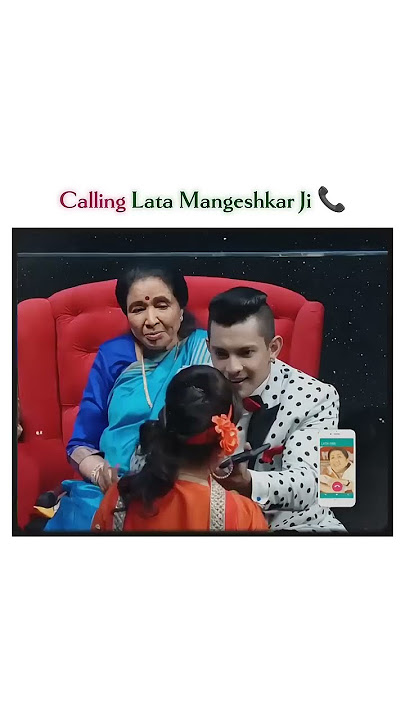 Calling Lata Mangeshkar Ji 📞...#latamangeshkar#ashabhosle #viral #reels #trending