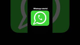 WhatsApp tutorial
