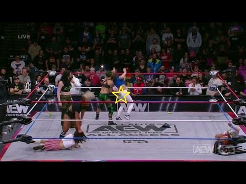 Skye Blue got a Massive Wedgie and Retrieving her Cap on AEW Dynamite 03.29.23