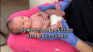 Newborn stretches and exercises