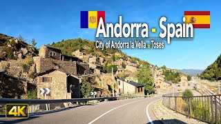 Driving from Andorra 🇦🇩 to Spain 🇪🇸 | Drive from the City of Andorra la Vella to the Town of Toses