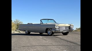 1963 Cadillac Series 62 Convertible, Air Conditioning, Elegant Colors, Great for Show or Tour! 1963 Cadillac Convertible Value